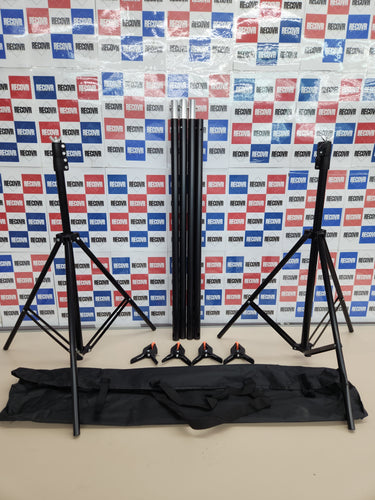 Soporte fondo fotografía 2x3m con abrazaderas UNIDEAL
2 * 3 m,